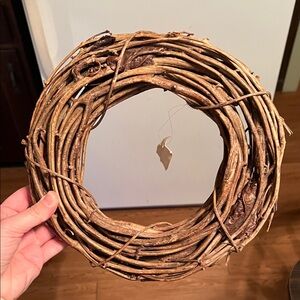 Natural Brown Holiday Wreath